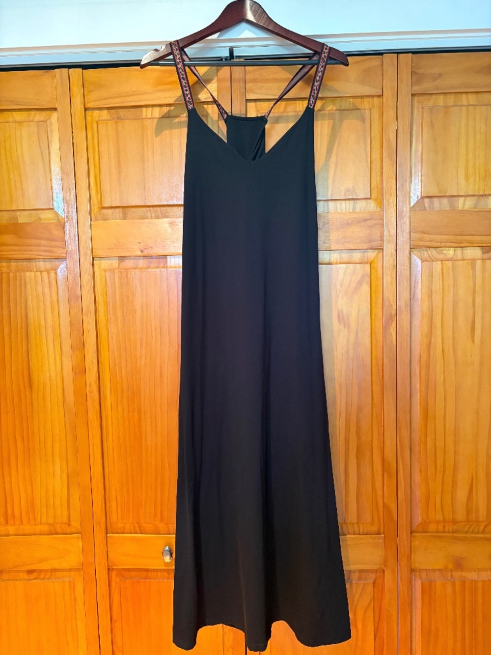 NWT Saint & Sofia Sunset Dress Black Size 8 Leopard Print Racerback V-Neck